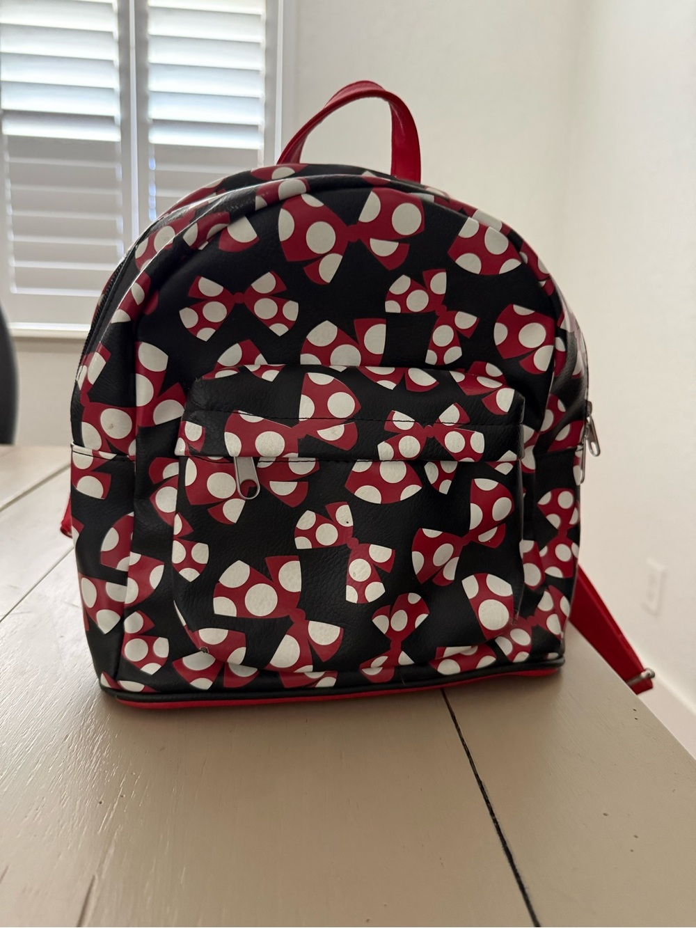 Mini Mouse Red and Black Patterned Mini Backpack